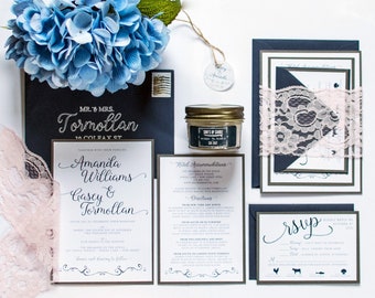 DEPOSIT | Fully Custom Invite + Stationery Package | Wedding, Bridal Shower, Baby Shower, Birthday Party | Printed or Digital