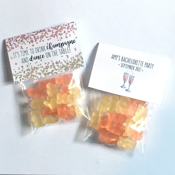 Champagne Gummy Bear Wedding Favors Personalized Gummy Bear -  Portugal