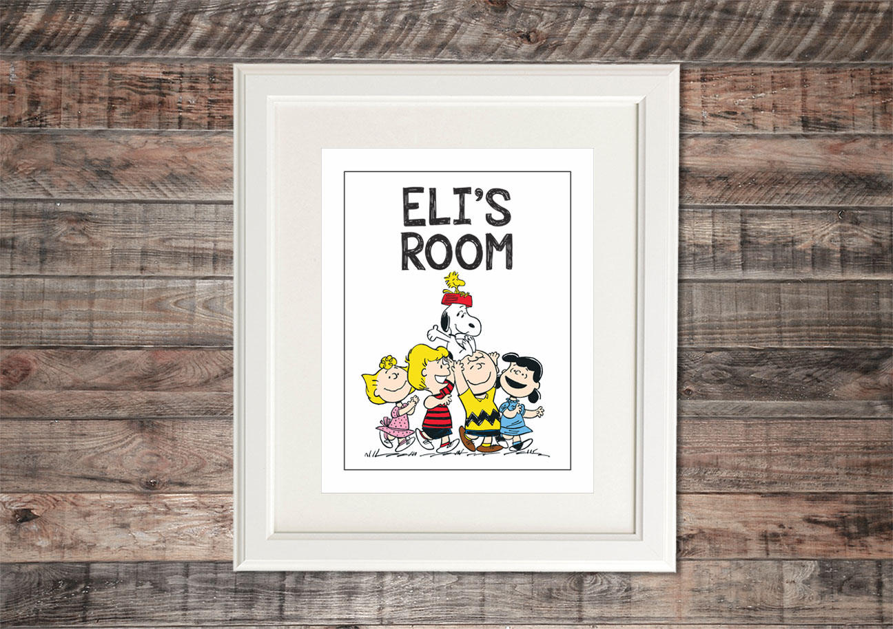Peanuts Gang Inspired Wall Art Personalized Poster Print in Etsy