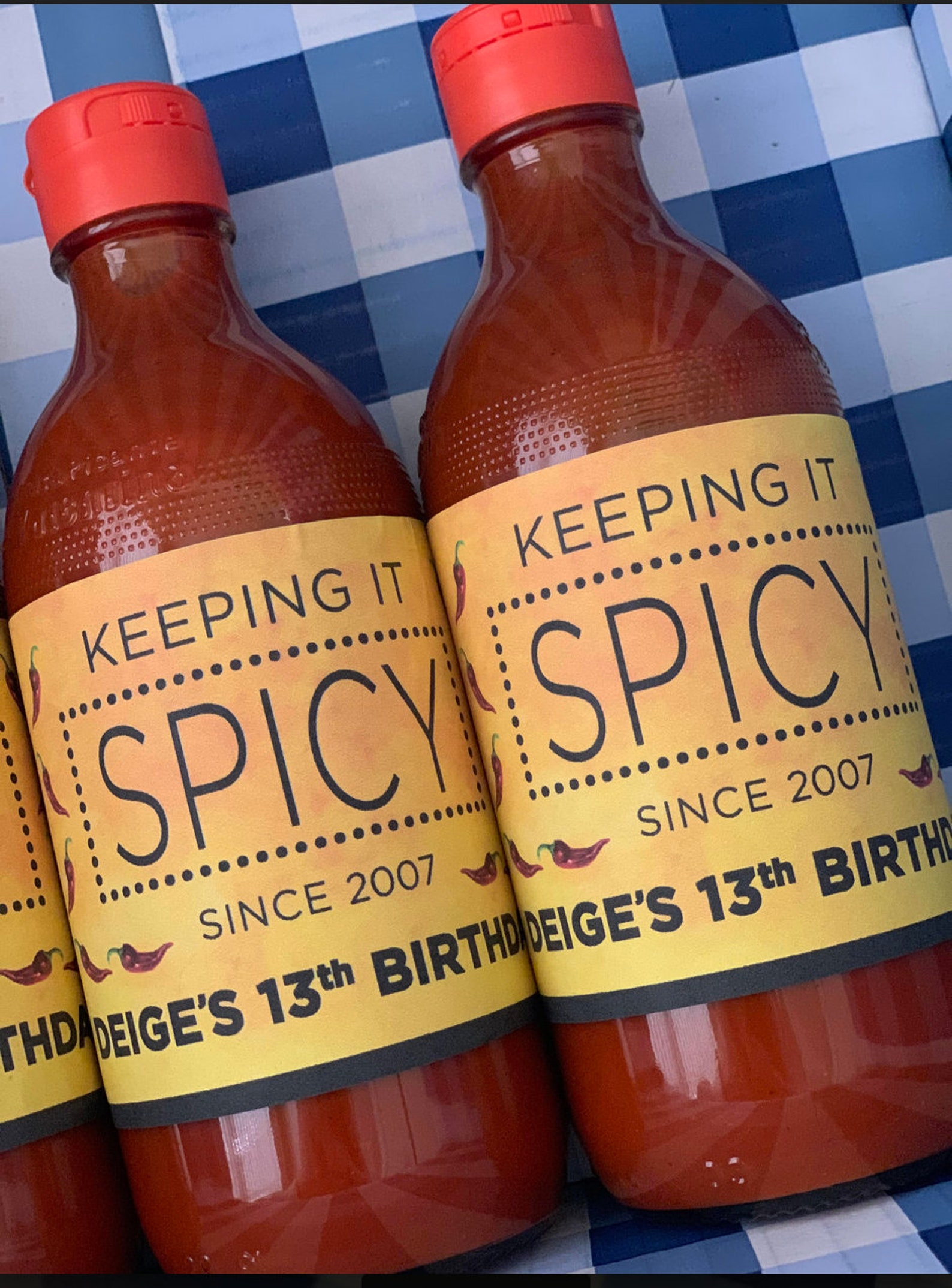 Personalized Hot Sauce Labels for Hot Sauce or Spice Bottle Etsy