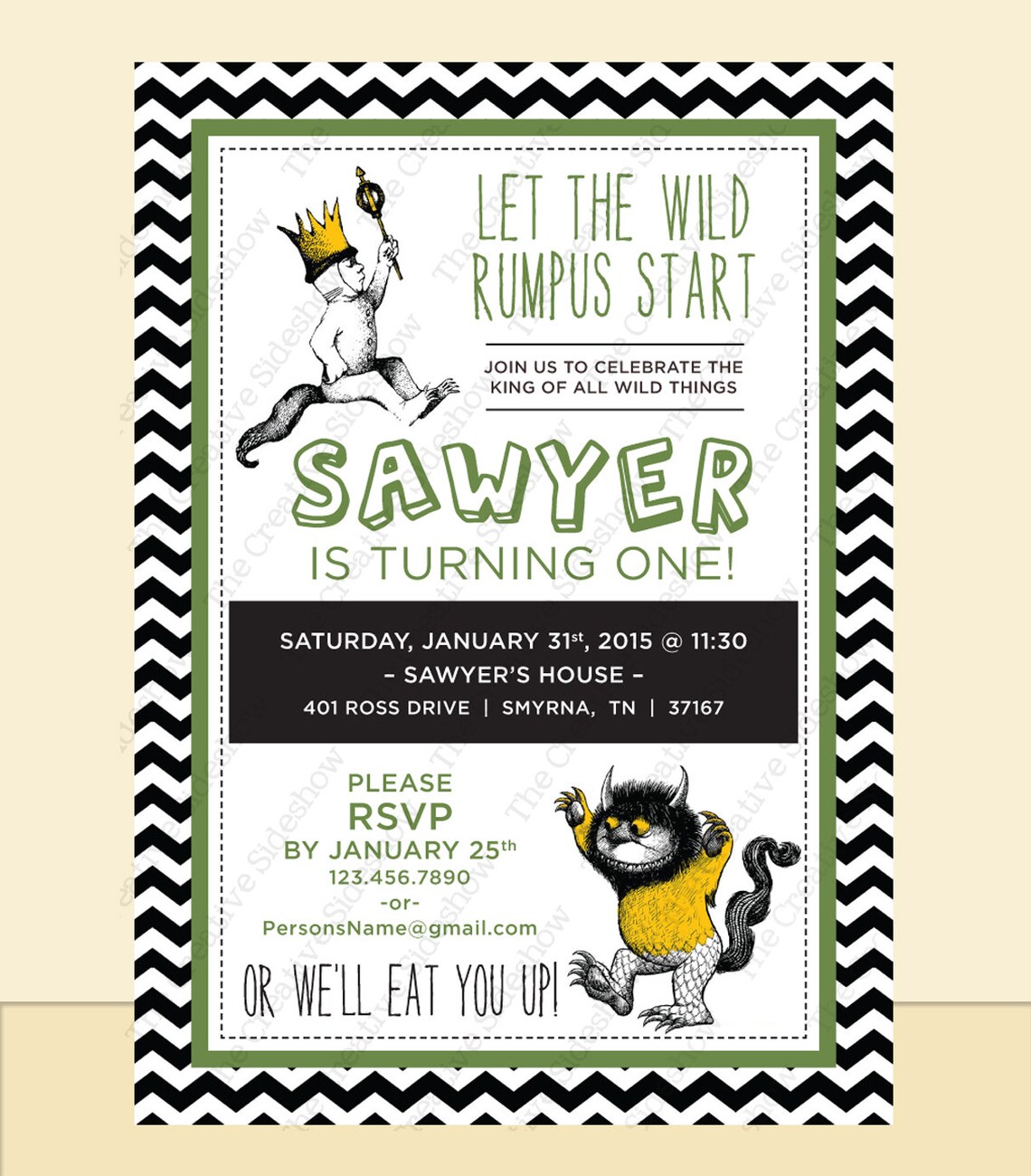 Printable Digital File Where the Wild Things Are DIY | Etsy