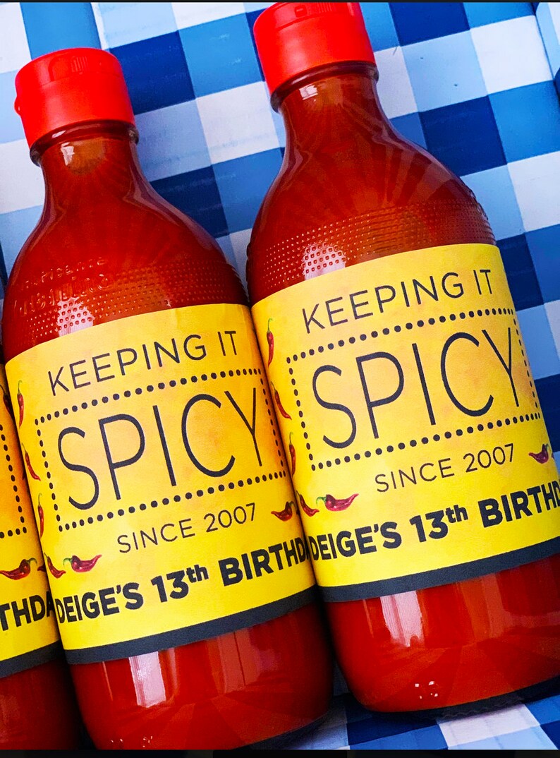 Personalized Hot Sauce Labels for Hot Sauce or Spice Bottle Etsy