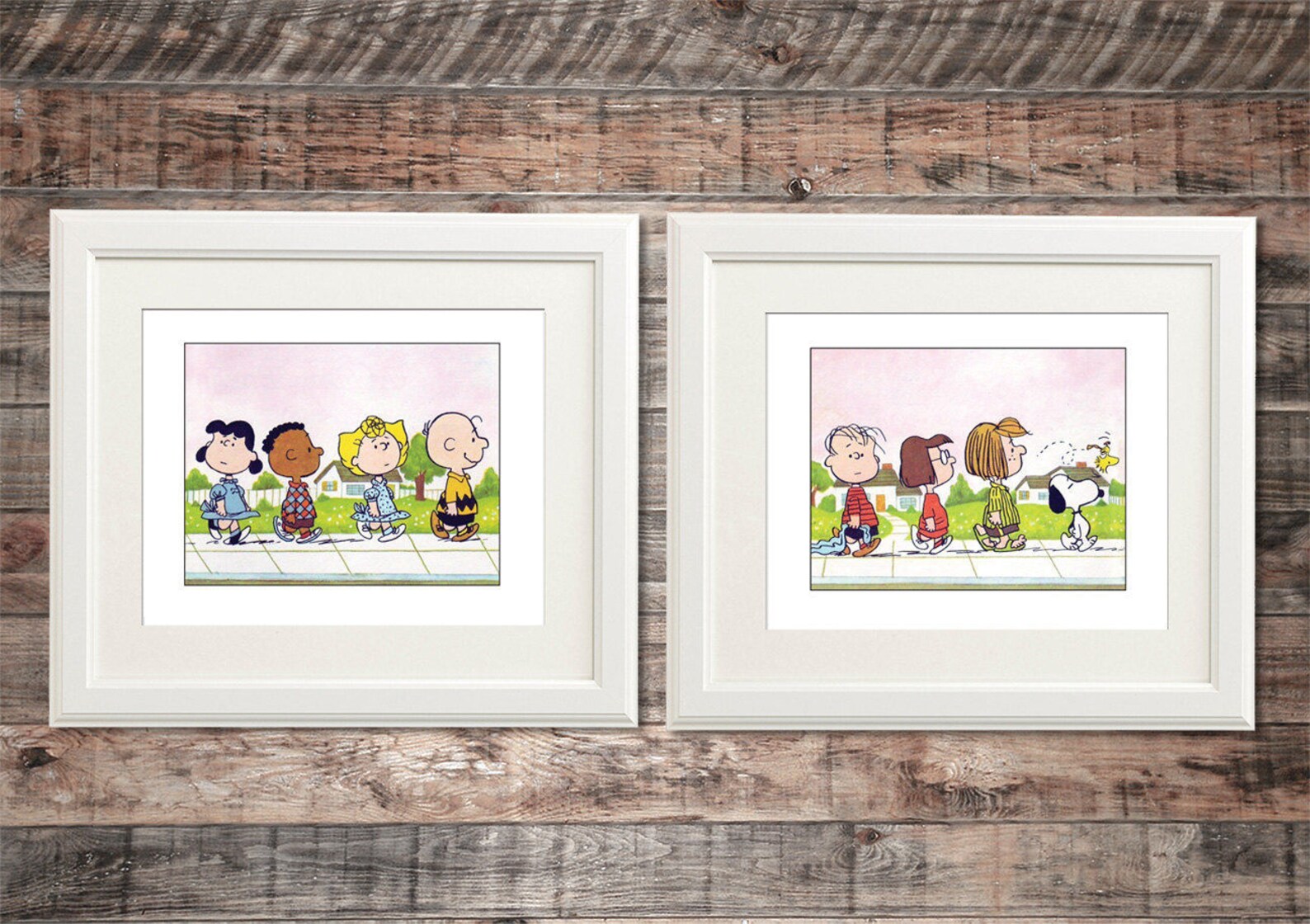 Peanuts Gang Inspired Wall Art Set of 2 Poster Prints in Any Etsy