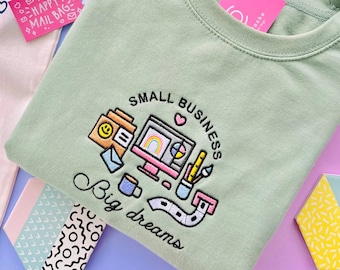 Small Business, Big Dreams Sage Green Sweater