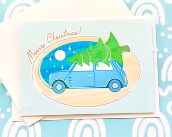 Classic Mini Christmas Card with Tree