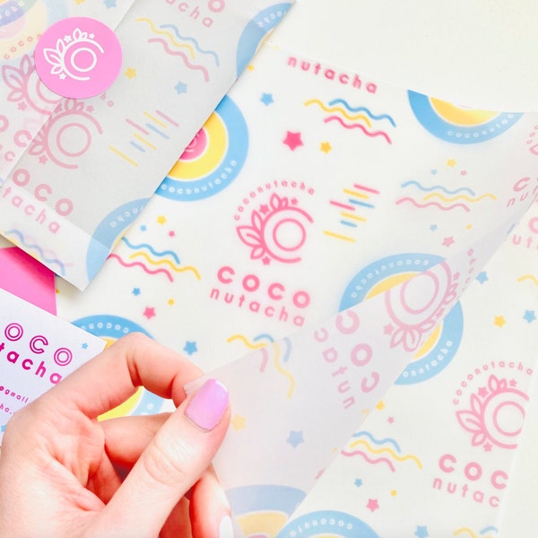 Custom Vellum Wrapping Paper Etsy UK