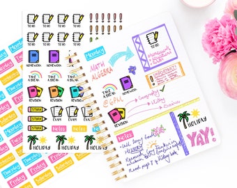 student homework diary Cute School Planner Sticker Set. Journal Diary Stickers. Days of the Week Stickers. To Do List. Homework Revision Study Exam Stickers.