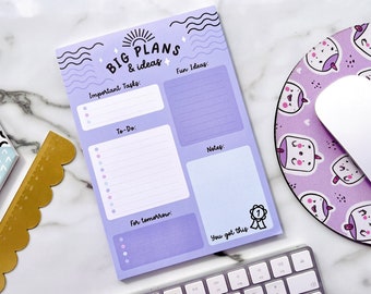 Big Plans and Ideas Desk Pad, To-Do List