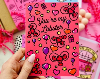 You're My Lobster Cute Boyfriend Greeting Card