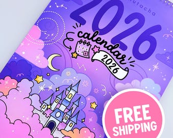 2026 Monthly Wall Calendar | Colourful, Fun Planner Calendar with Notes & Free Worldwide Shipping
