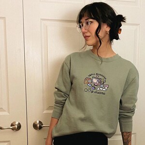 Small Business, Big Dreams Sage Green Sweater image 3