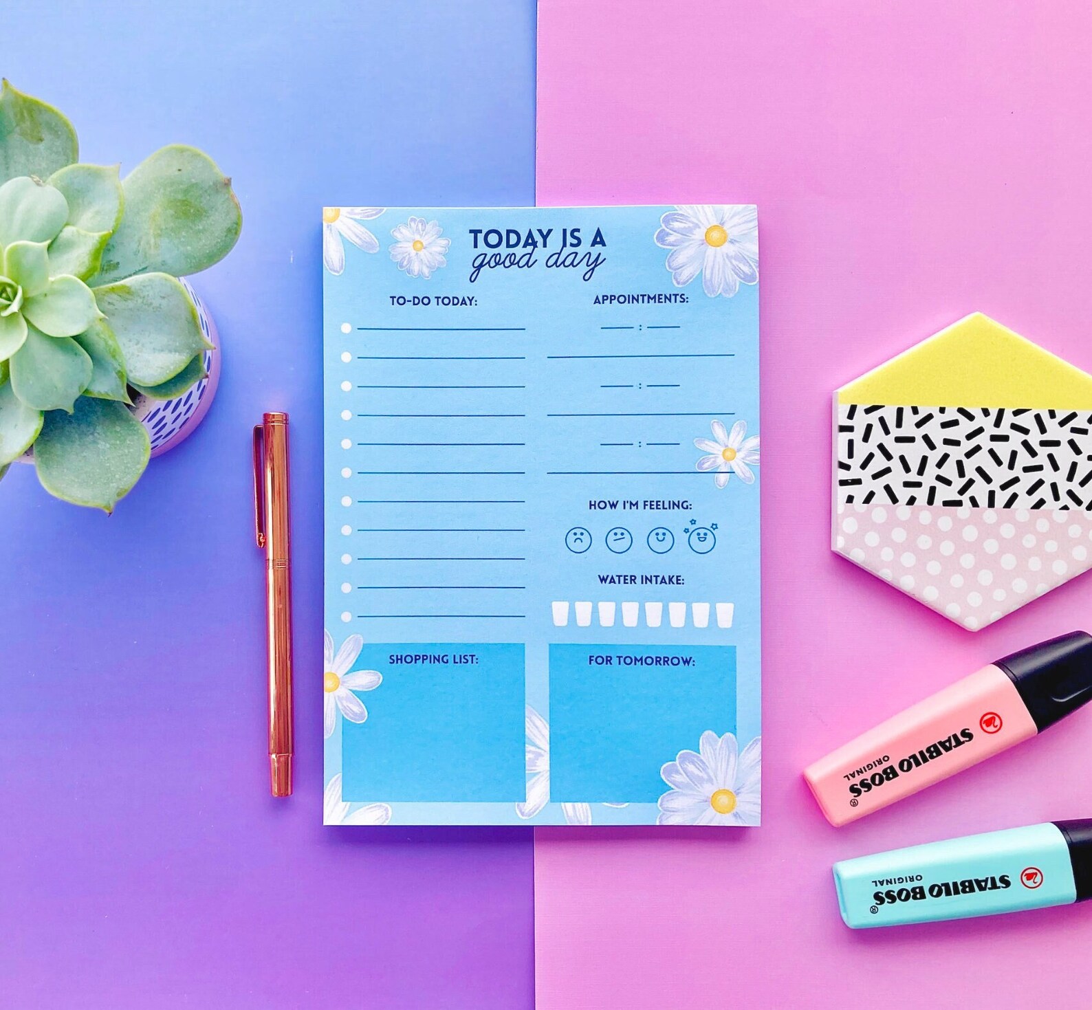 A5 Daily Planner Desk Pad and to Do List With Tearable Pages Etsy UK