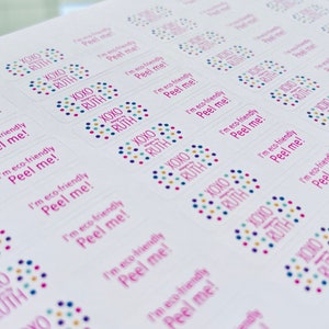 Removable Greeting Card Labels. Easily Removable Card Stickers. image 3