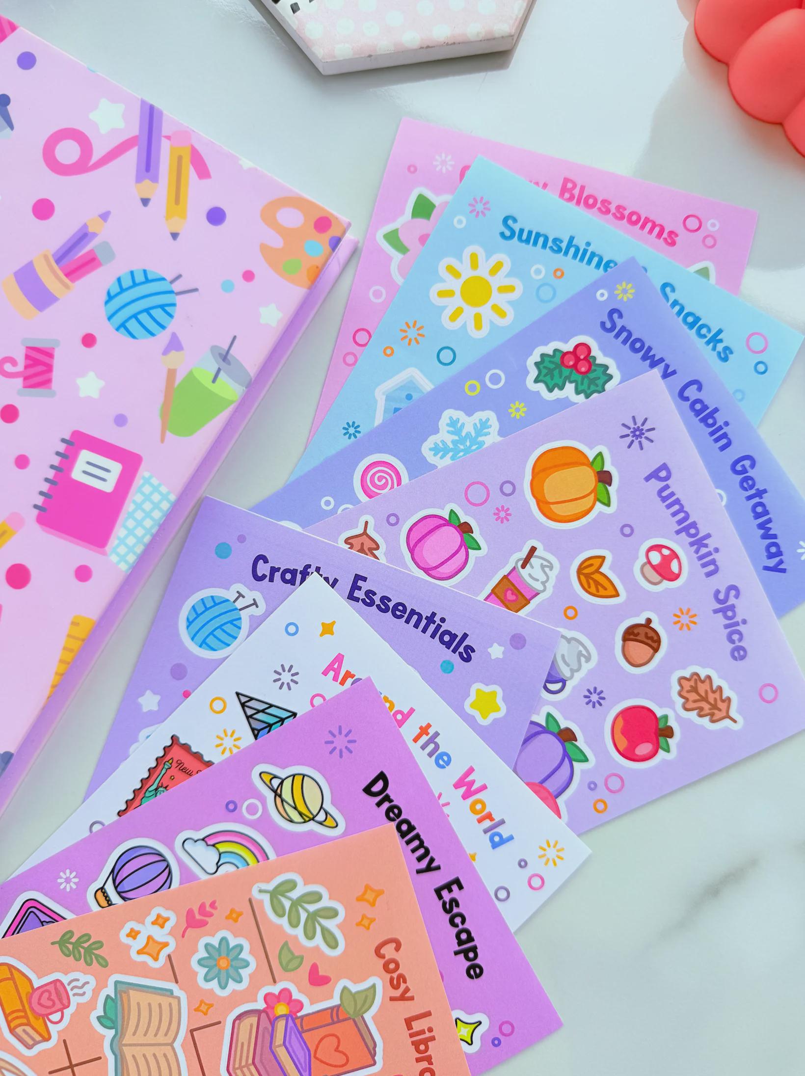 Cherry Blossom Sticker Sheet | Spring Flowers Stickers | Pink Pastel ...
