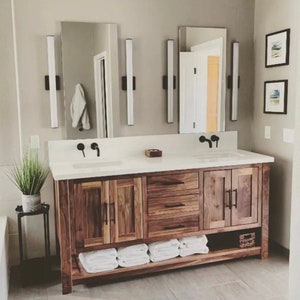 72&quot; Black Walnut Vanity Base