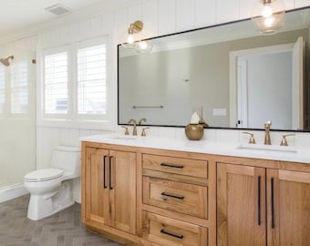 80" Butternut Vanity Base