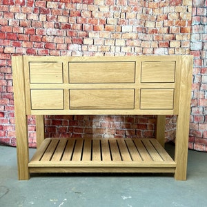 48&quot; White Oak Vanity Base