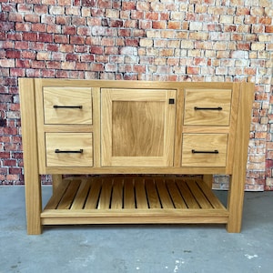 48&quot; White Oak Vanity Base