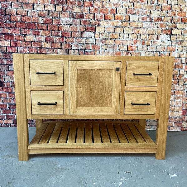 White Oak Vanity Etsy