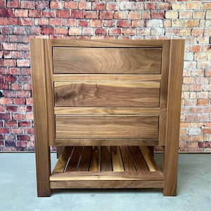 32&quot; Black Walnut Vanity Base