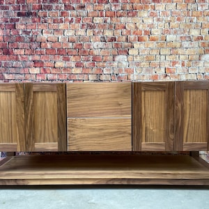 72&quot; Black Walnut Vanity Base