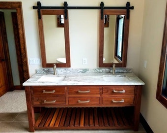 Black walnut vanity