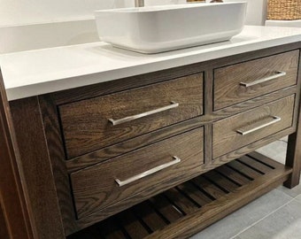 50" White Oak Vanity