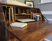 Black Walnut Drop Front Secretary Desk