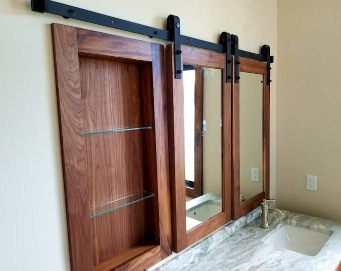 Barn Door Walnut Medicine Etsy