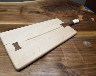 Maple and walnut cutting board