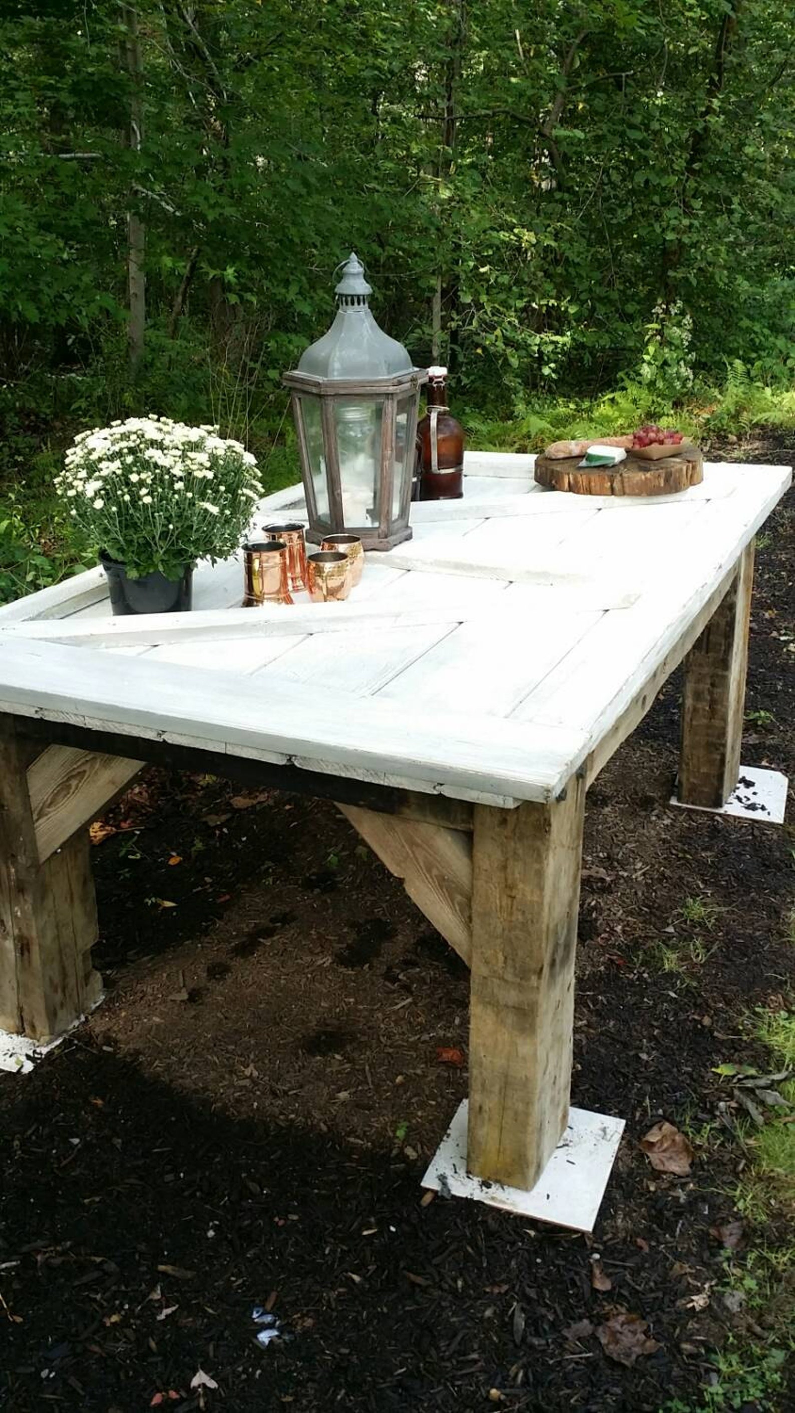 Barn Beam Table Etsy