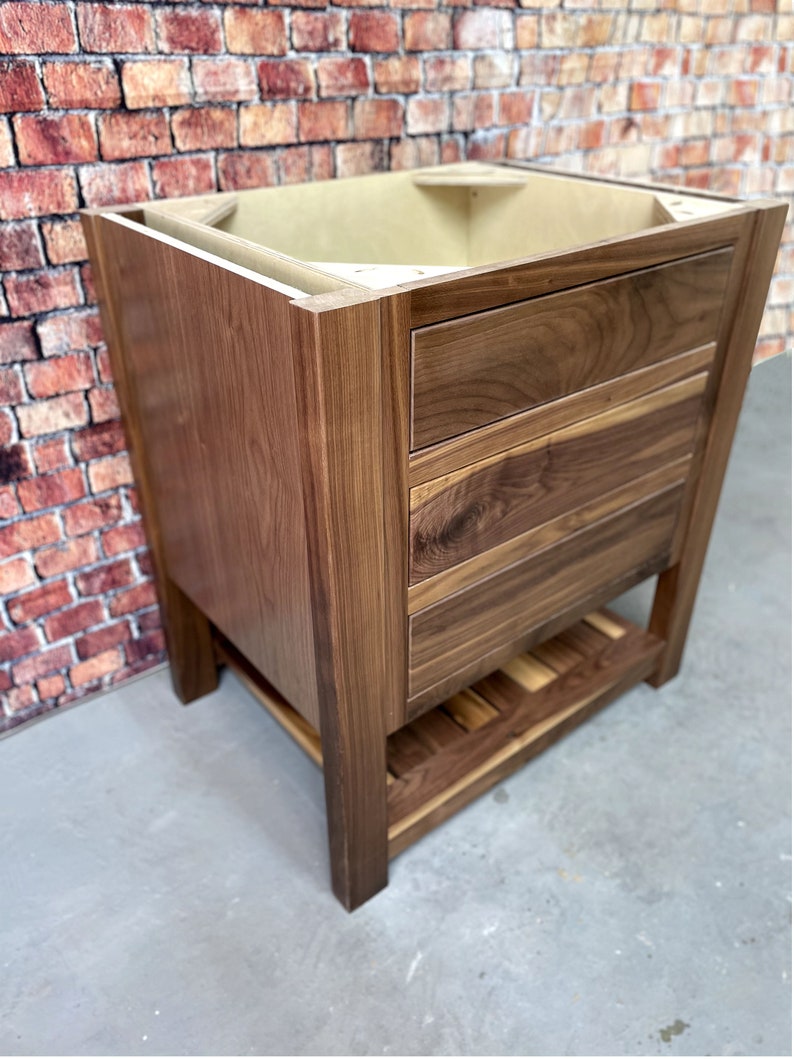 32 Black Walnut Vanity Base image 2