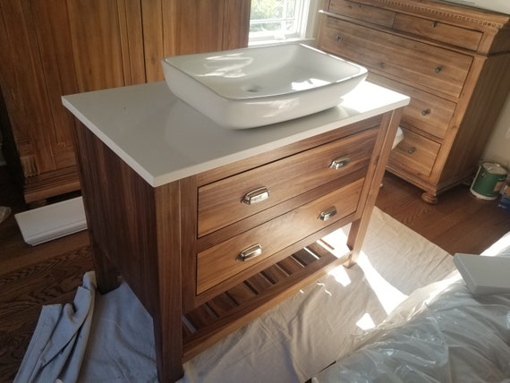 Black walnut 2024 bathroom vanity