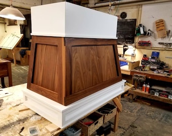 Black walnut range hood