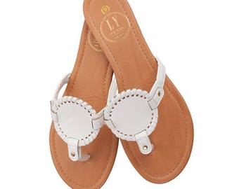 EXTRA SANDAL WHITE MIX BROWN CALFSKIN main image 1