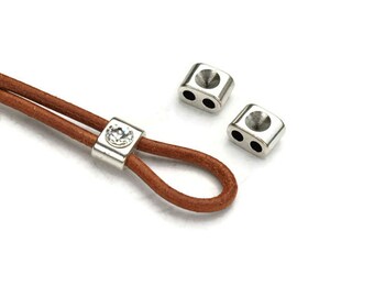 3MM Round Double Strand Separator Antique Silver 3MM Hole High Quality Metal Casting