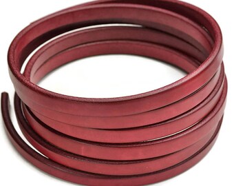 Your Pre-Cut Size Choice On Sale Now New Metallic Mint Green 10x6mm Licorice Leather Cord