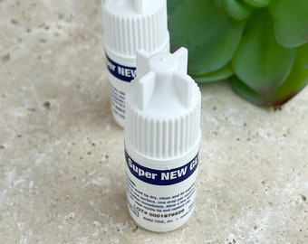 2 Bottles of Glue for Making Jewelry - Leather Jewelry Glue - Super New Glue - 3 gram Bottles