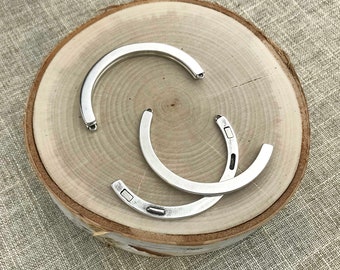 Crescent Magnetic Half Cuff - Silver - Qty. 1