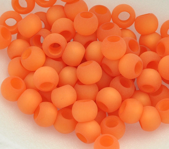 Frosted Resin Beads Rondell Resin Beads 4MM Hole 13x14MM Etsy