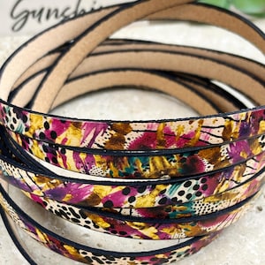 10MM Flat Leather - Boho Safari - Genuine Leather Cord - High Quality Leather Cord for Making Jewelry