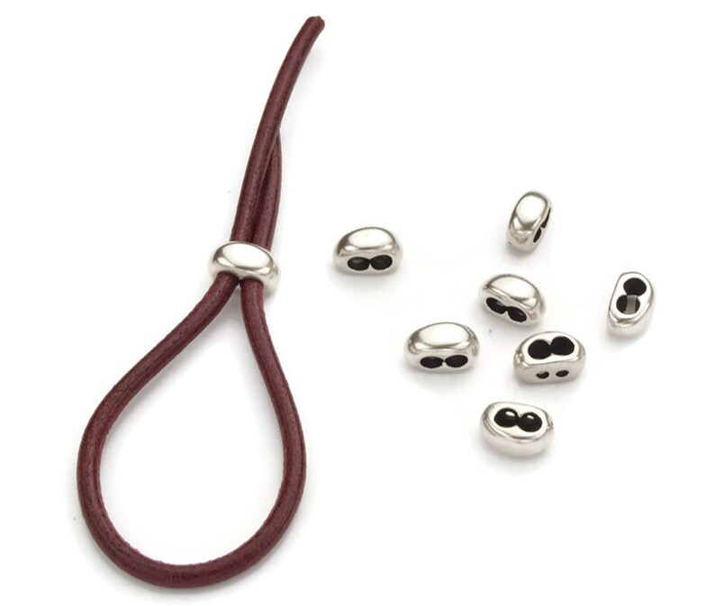 3MM Round Double Strand Separator Antique Silver 3MM Hole High Quality Metal Casting