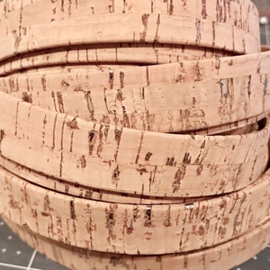 20MM Flat Natural/Silver Portuguese Cork - 2ft/24&quot;