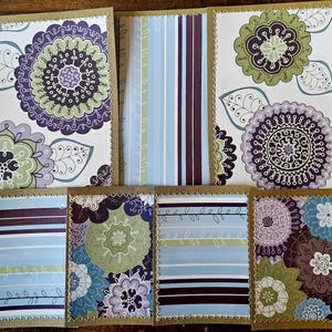 Páginas de álbum de recortes/set de tarjetas prefabricadas SEWN: Summer Bloom CSC