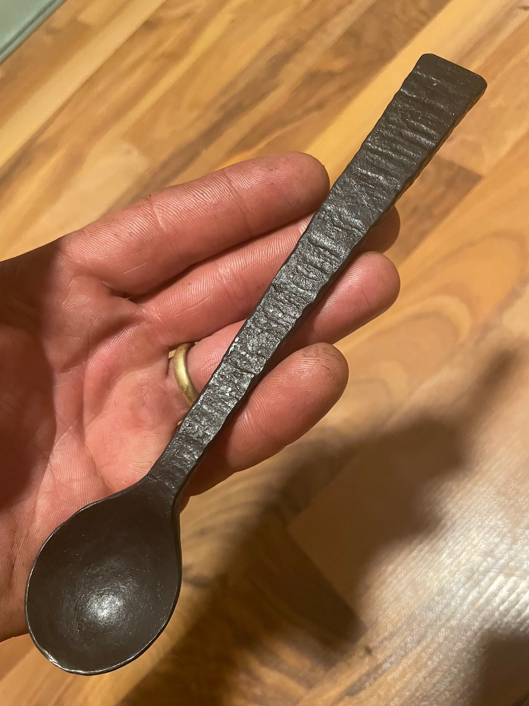 Soup Spoon, Steel, Rustic Style. Etsy