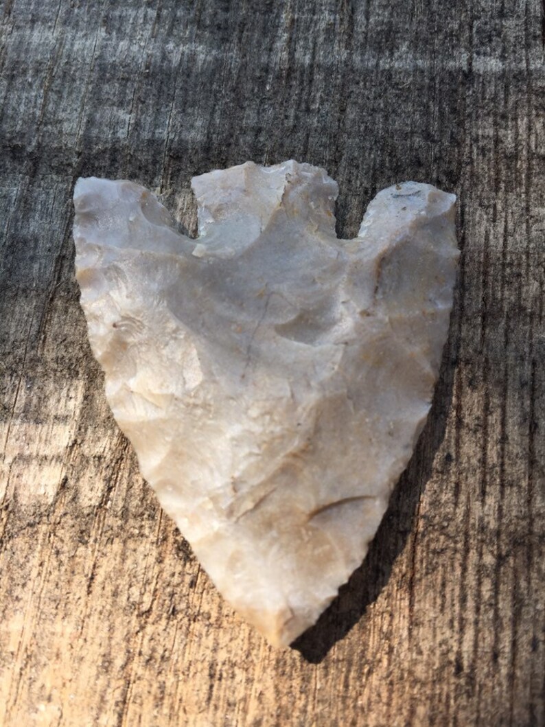 Handmade flint arrowhead