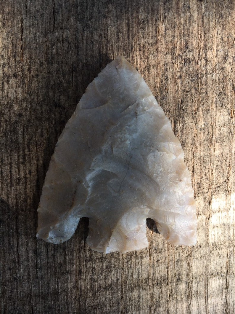 Handmade flint arrowhead