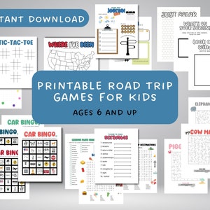 Printable Road Trip Games and Activities for Kids - Family Road Trip ...