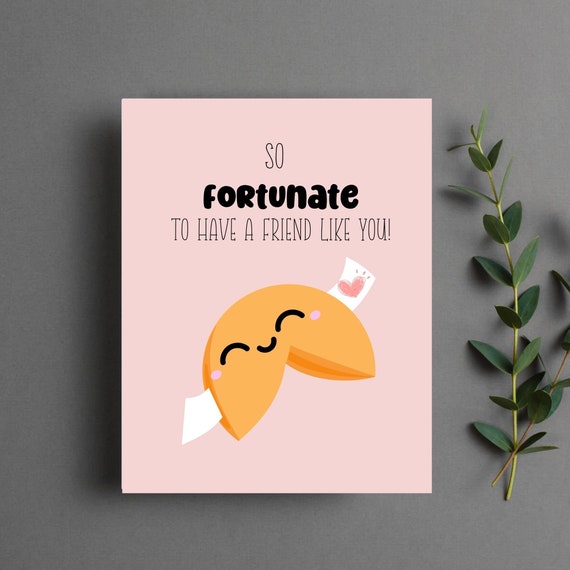 Funny Fortune Cookie Card| Food Puns | Funny Friendship Card