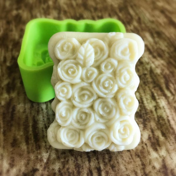 Flexible Silicone Rose Soap Molds Candle Cake Chocolate Molds - 80g